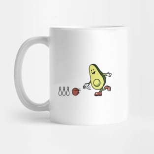 Avocado Playing Bowling Mug